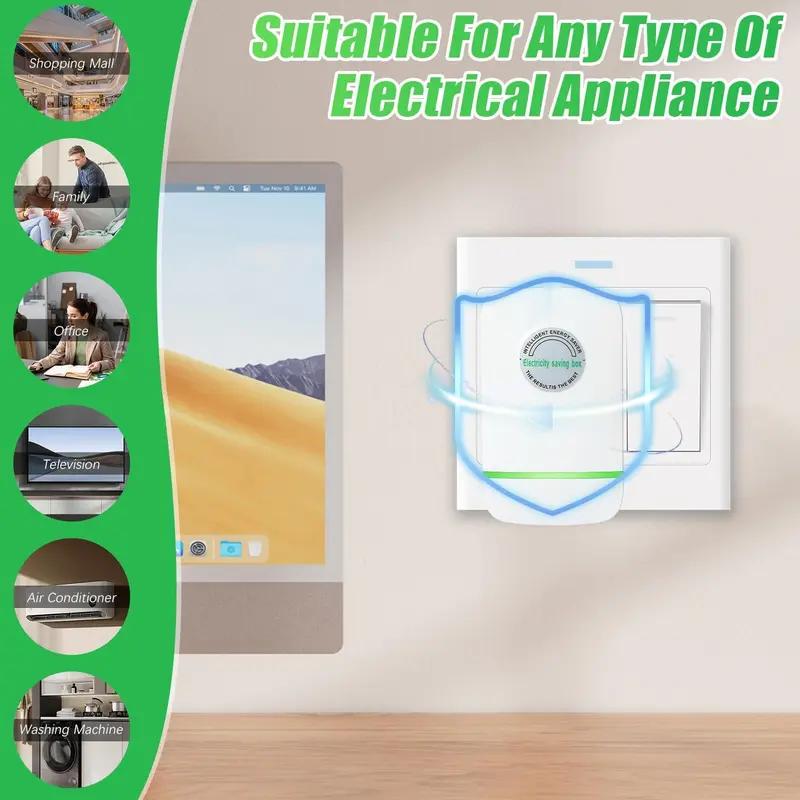 Energy Saver Plug-In Power Box with US Plug 2026 Updated Design