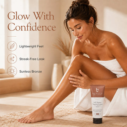 Natural Self Tanner Lotion Hydrating Streak Free Glow