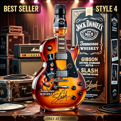 Appetite for Rock:Vintage Sunburst Guitar Figurine Spirit Bottle