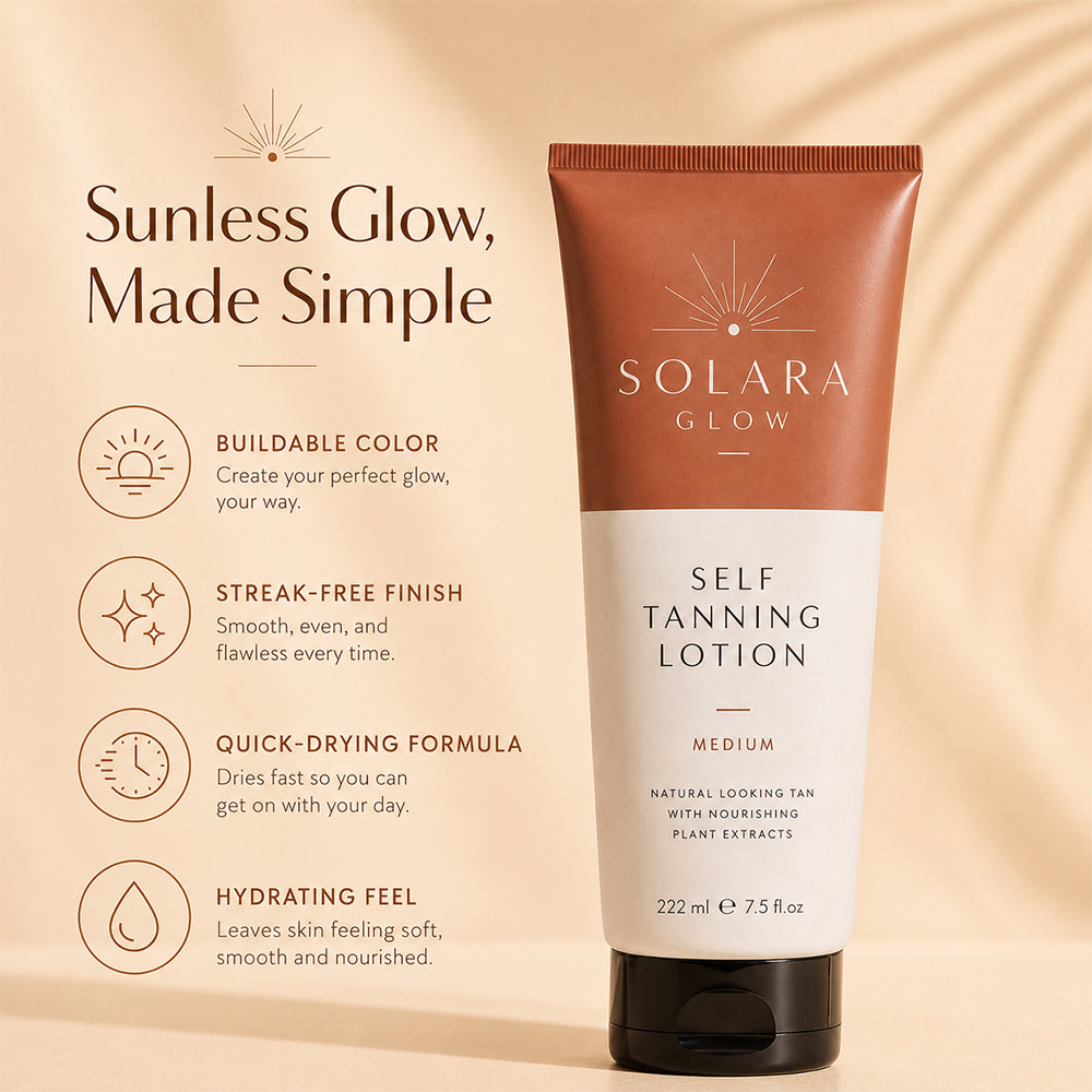 Natural Self Tanner Lotion Hydrating Streak Free Glow