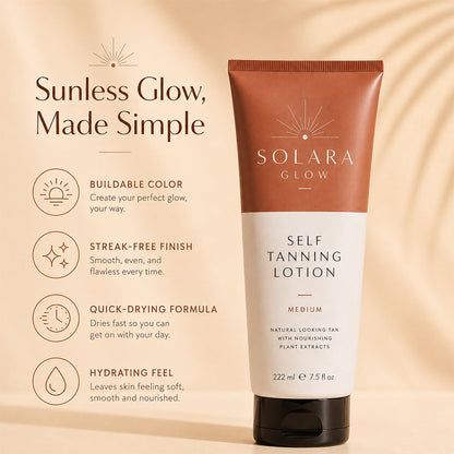 Natural Self Tanner Lotion Hydrating Streak Free Glow