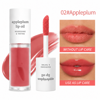 2-in-1 Hydrating Lip Oil Stain for Natural Tint & Glass-Like Shine
