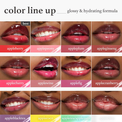2-in-1 Hydrating Lip Oil Stain for Natural Tint & Glass-Like Shine