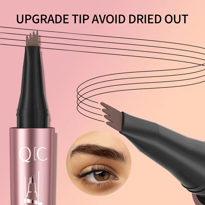 New Waterproof Micro-Fork EyebrowPencil, Long-Lasting Brow Pen forNatural Hair-Like Strokes