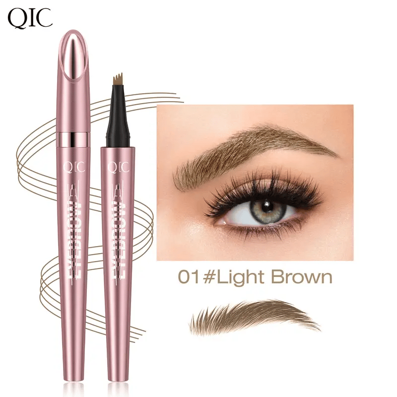 New Waterproof Micro-Fork EyebrowPencil, Long-Lasting Brow Pen forNatural Hair-Like Strokes