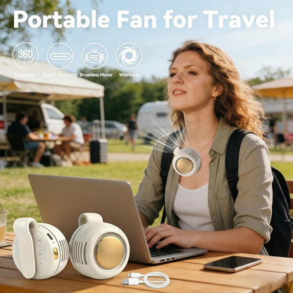 Portable Wearable Silent Mini Bladeless Cooling Fan