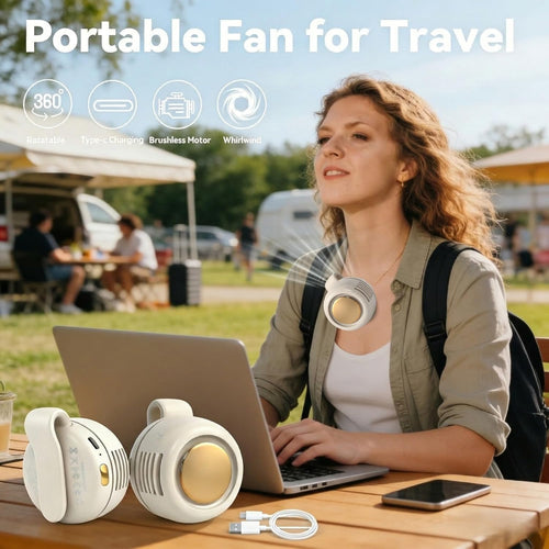 Portable Wearable Silent Mini Bladeless Cooling Fan
