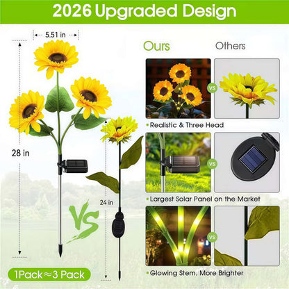 Sunflower Solar Powered Lights for Garden