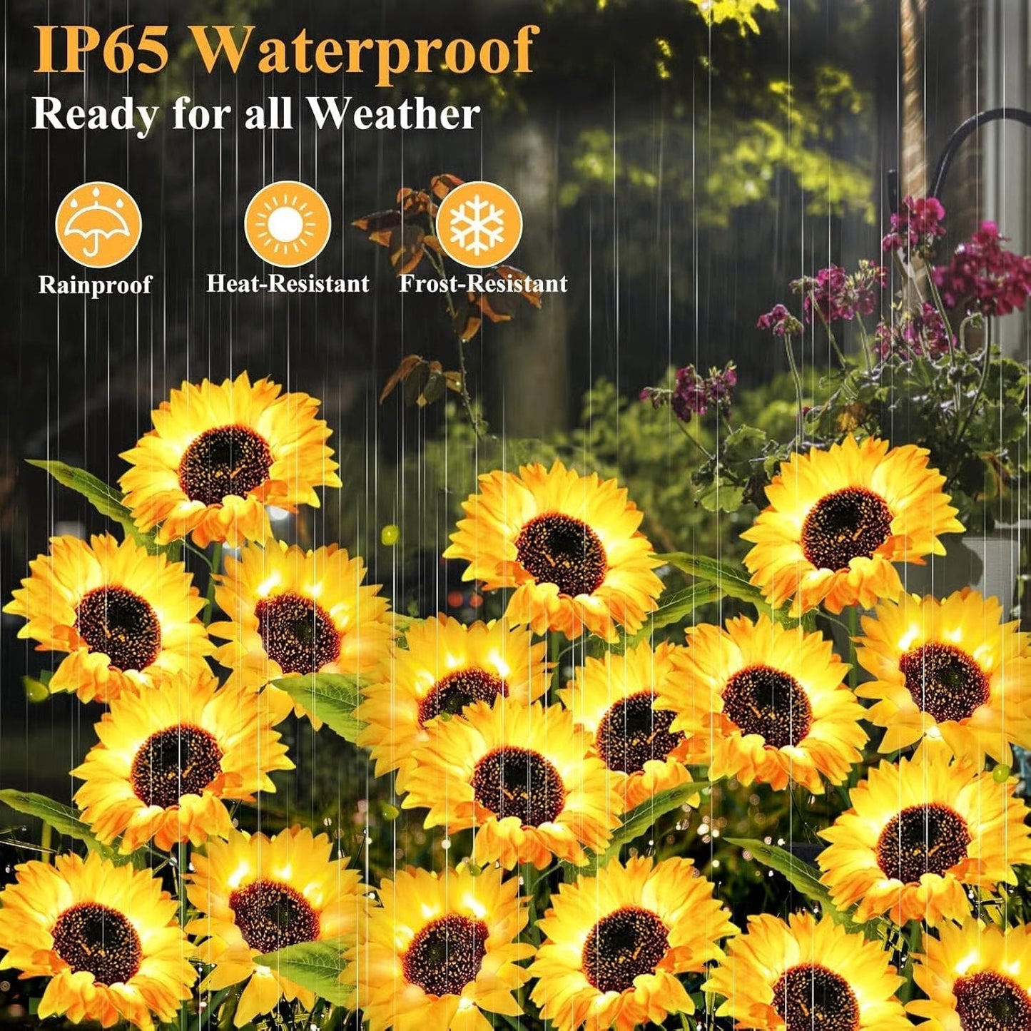 Sunflower Solar Powered Lights for Garden