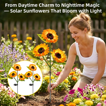 Sunflower Solar Powered Lights for Garden