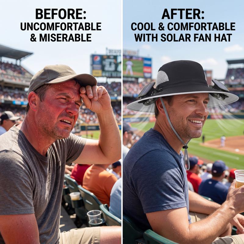 The Perfect Father's Day Gift - Solar Cooling Fan Hat