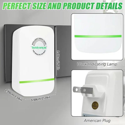 Energy Saver Plug-In Power Box with US Plug 2026 Updated Design