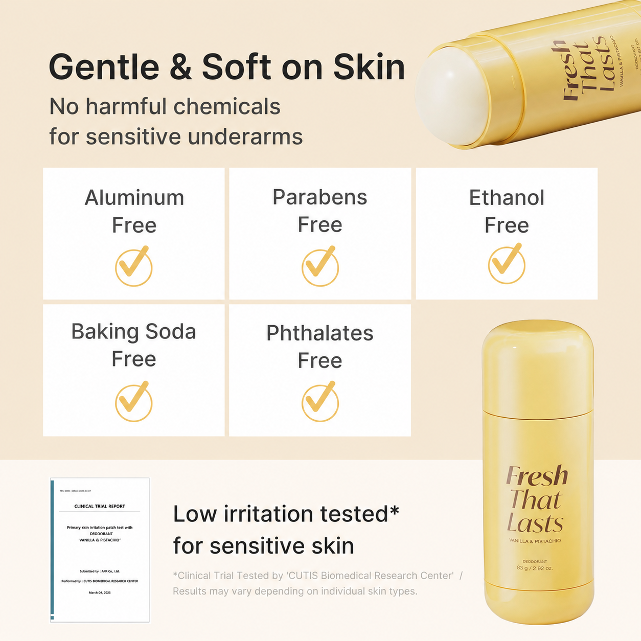 Deodorant Vanilla & Pistachio Fresh That Lasts