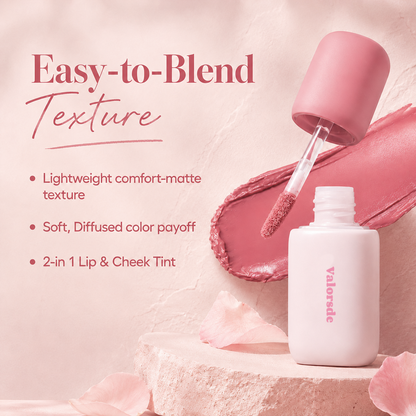 Soft Matte Nude Blur Lip Tint for Lips and Cheeks
