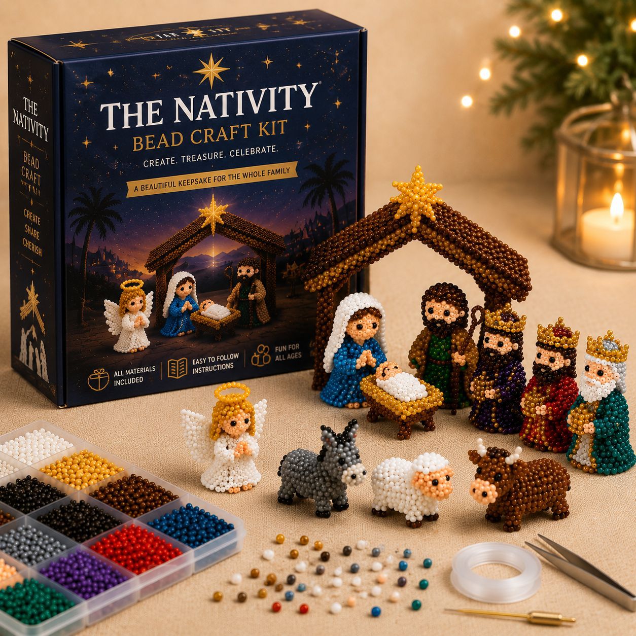 Creative Beaded Mini World 3D DIY Kit Collection