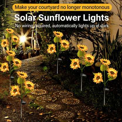 Sunflower Solar Powered Lights for Garden