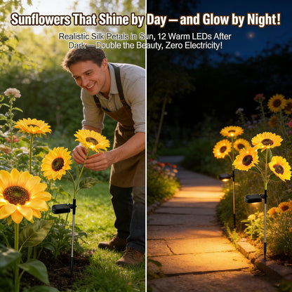 Sunflower Solar Powered Lights for Garden