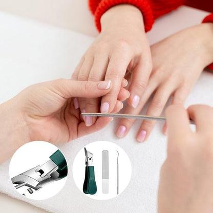 3PCS Slanted Nail Clipper Set-Clean & Effortless Cutting